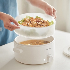 EJP124IVY - Nồi điện đa năng Locknlock Electric multipot 220V, 50Hz, 1000W, 3.0L- Màu ngà