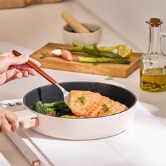 CAF2455IH - Chảo chống dính Suit Bric LocknLock, bằng nhôm, 24 cm - màu ngà