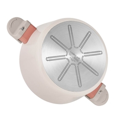 CAS1855IH - Nồi chống dính Suit Bric LocknLock, bằng nhôm, 1 tay cầm, 18 cm - màu ngà