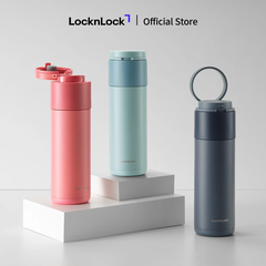 LHC3275YRED - Bình giữ nhiệt LocknLock Hidden Moon 490ml - Màu coral