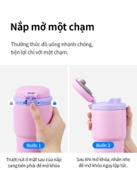 LHC3292PIK - Bình giữ nhiệt LocknLock Daily Macaron Tumbler 480ml - Màu hồng