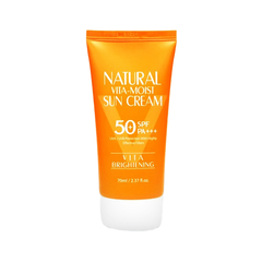 Kem Chống Nắng 3w Clinic Natural Vita Moist Sun Cream SPF 50+ PA+++ Vàng