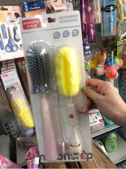 cọ rửa bình sữa moonship 6in1 đa năng cước mút