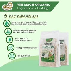Yến Mạch Hữu Cơ Úc Cán Dẹt Faminuts Túi 400g
