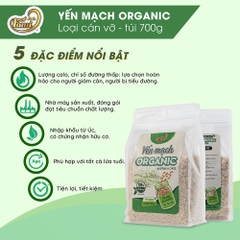 Yến Mạch Hữu Cơ Úc Cán Dẹt Faminuts Túi 700g