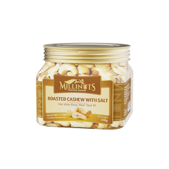 Hạt Điều Tách Vỏ Rang Muối Millinuts Hũ 210g