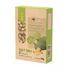 Hạt Sen Sấy Vị Wasabi Bazanland Hộp Giấy 50g