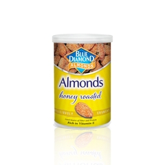 Hạt Hạnh Nhân Rang Vị Mật Ong Blue Diamond - Lon 130g