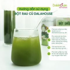 Bột Cỏ Lúa Mì Hữu Cơ Tươi Dalahouse Lon 120g