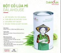 Bột Cỏ Lúa Mì Hữu Cơ Tươi Dalahouse Lon 120g