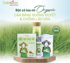 Bột Cỏ Lúa Mì Hữu Cơ Tươi Dalahouse Lon 120g