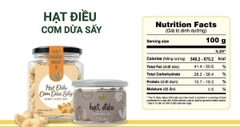 Hạt Điều Vị Cơm Dừa Sấy Faminuts Hũ 120g