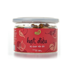 Hạt Điều Vị Cay Tỏi Ớt Faminuts Hũ 120g