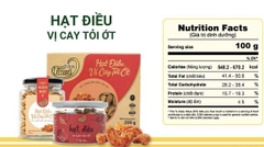 Hạt Điều Vị Cay Tỏi Ớt Faminuts Hũ 120g