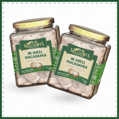 Hạt Macca Nguyên Vỏ Millinuts Hũ Thuỷ Tinh 230g