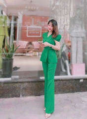 Vest xanh lá vai chờm
