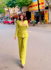 Vest cốm 2 khuy