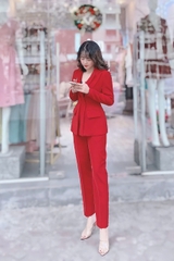 Set Đỏ cổ hai lá