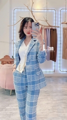Set Kẻ Xanh/Hồng không kèm gile