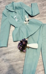 Set Xanh ngọc phồng hông