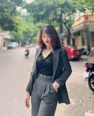 Set Blazer Kẻ