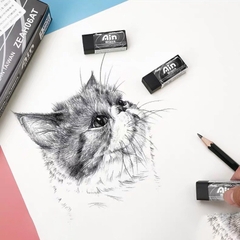 Tẩy bút chì Pentel, cục gôm tẩy chì siêu sạch màu trắng/ đen các size- CHÍNH HÃNG