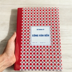 Sổ công văn đến và đi, sổ ghi chép bìa cứng 160 trang khổ giấy A4 Minh Châu