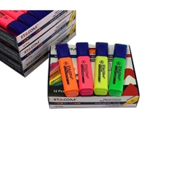 (Combo 2 bút) Bút đánh dấu dòng 1 đầu, bút highlight các màu Stacom HL108 nét bút 5mm