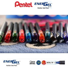 Bút gel Pentel size ngòi 0.7mm/ bút mực nước ngòi METAL TIP các màu mực BL417