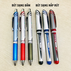 Bút mực gel Pentel energel nét 0.5, 0.7, 1.0mm màu mực Xanh/ Đỏ/ Đen