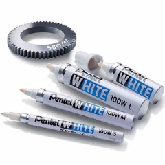 Bút sơn trắng Pentel paint marker viết được trên nhiều chất liệu ngòi size vừa và nhỏ 100W