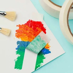 Băng dính giấy chịu nhiệt, băng keo giấy dùng trong hội họa vẽ mỹ thuật bản 1/ 1.5/ 2cm