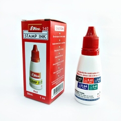 Mực đóng dấu màu xanh/ đỏ/ đen, mực in con dấu Shinny S62 mực thường