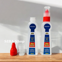 Keo dán giấy đầu bi xoay Stacom 50ml, hồ dán nước đầu bi chuyên dụng cho văn thư