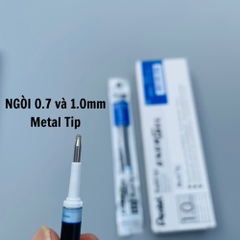 Bút gel Pentel energel size ngòi 0.5mm/ 0.7mm, bút viết calligraphy 12 màu mực
