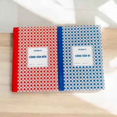 Sổ công văn đến và đi, sổ ghi chép bìa cứng 160 trang khổ giấy A4 Minh Châu