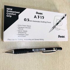 Bút chì kim Pentel 120 A3DX, viết chì bấm kỹ thuật ngòi 0.3mm/ 0.5mm/ 0.7mm/ 0.9mm