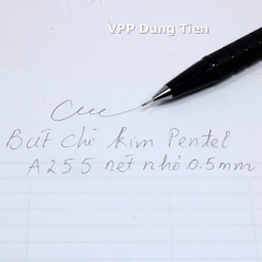 Bút chì kim Pentel A255, viết chì kim bấm size ngòi 0.5mm