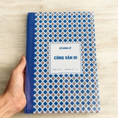 Sổ công văn đến và đi, sổ ghi chép bìa cứng 160 trang khổ giấy A4 Minh Châu