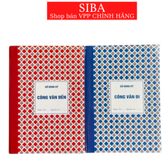 Sổ công văn đến và đi, sổ ghi chép bìa cứng 160 trang khổ giấy A4 Minh Châu