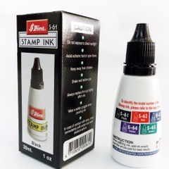 Mực đóng dấu màu xanh/ đỏ/ đen, mực in con dấu Shinny S62 mực thường