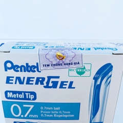 Bút mực gel Pentel energel nét 0.5, 0.7, 1.0mm màu mực Xanh/ Đỏ/ Đen