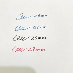 Bút gel Pentel energel size ngòi 0.5mm/ 0.7mm, bút viết calligraphy 12 màu mực