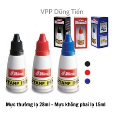 Mực đóng dấu màu xanh/ đỏ/ đen, mực in con dấu Shinny S62 mực thường