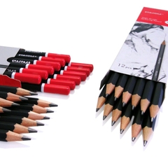 Bút chì gỗ, viết chì phác thảo Stacom PC101 độ chì HB/ 2B/ 3B/ 4B/ 5B/ 6B
