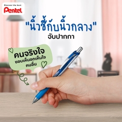 Bút mực gel Pentel energel nét 0.5, 0.7, 1.0mm màu mực Xanh/ Đỏ/ Đen