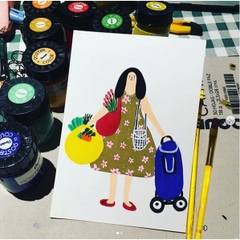 Màu Poster Pentel hũ lẻ 30ml/ Pentel poster color lọ thủy tinh 30ml- Full màu