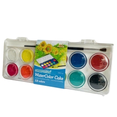 Màu nước dạng nén SIMBALION Water Color Cake, bộ màu nước 12/ 16/ 28/ 36 màu