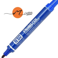 Bút dạ dầu 1 đầu Pentel N50, bút lông dầu không xóa được ngòi 3mm màu mực xanh/ đỏ/ đen
