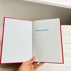 Sổ tay đảng viên bìa cứng 200 trang kích thước sổ 17*24cm